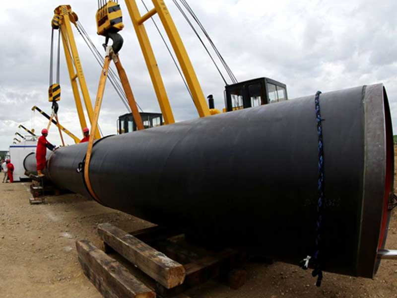 3PE防腐施工现场